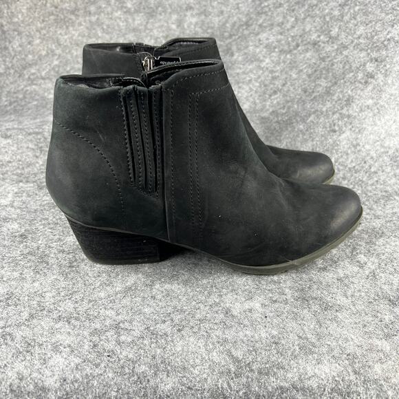 Blondo Valli 2.0 Waterproof Ankle Bootie Side Zip Black Boho‎ 9.5 - Picture 1 of 8